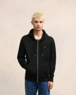 Red Ami de Coeur Zipped Hoodie - Imagen 3